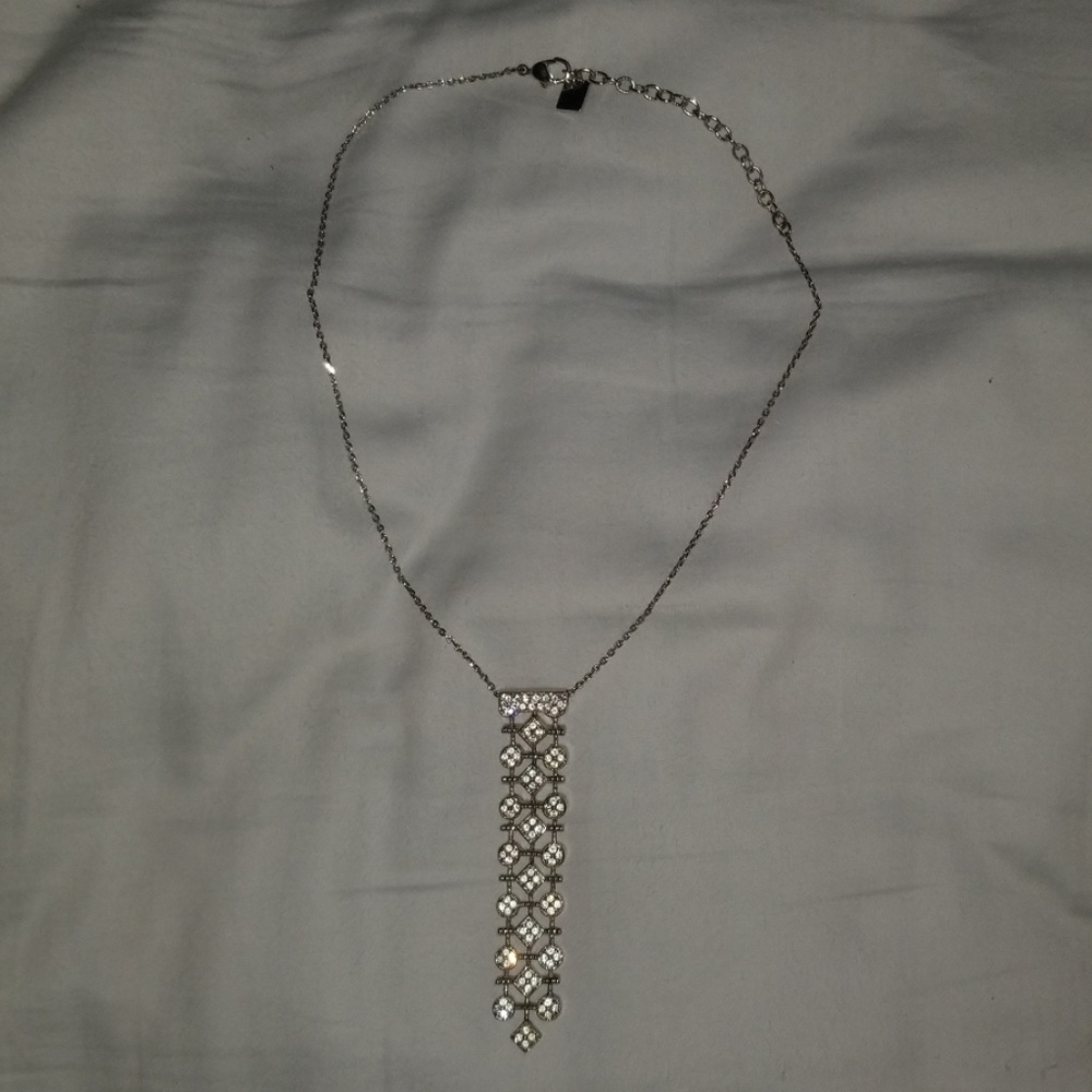 Nine West Crystal Drop Pendant Necklace - Picture 3 of 6
